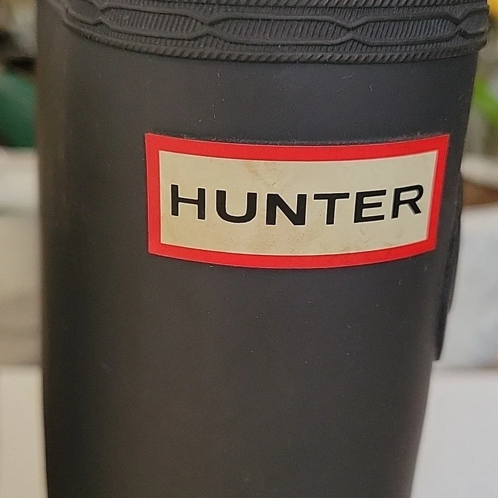 Hunter women's tall gray boots sz 5 Garden Girl Rain Boots Mud Boots